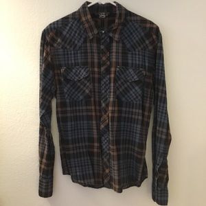 Two Men’s Western Button Down Shirt